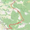 Itinéraire Grande Traversée des PréAlpes : Châtillon-en-Diois - Luc-en-Diois, distance, dénivelé, altitude, carte, profil, trace GPS