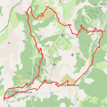 Itinéraire Tour de la Montagne de Chamatte, distance, dénivelé, altitude, carte, profil, trace GPS