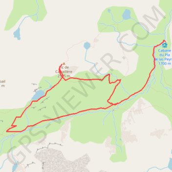 Itinéraire Pic de Cabaillère, distance, dénivelé, altitude, carte, profil, trace GPS