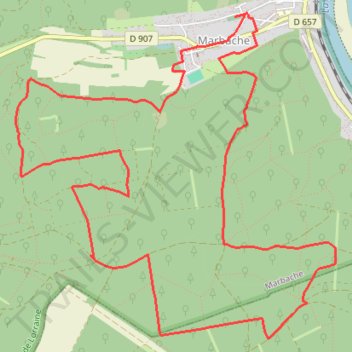 Itinéraire Marbache, distance, dénivelé, altitude, carte, profil, trace GPS