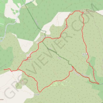 Itinéraire Mont Olympe - Mont Aurélien, distance, dénivelé, altitude, carte, profil, trace GPS