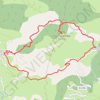 Itinéraire Tour du Mont-d'Auvare, distance, dénivelé, altitude, carte, profil, trace GPS