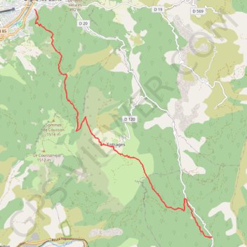 Itinéraire La Voie Impériale : Chaudon-Norante - Digne-les-Bains, distance, dénivelé, altitude, carte, profil, trace GPS