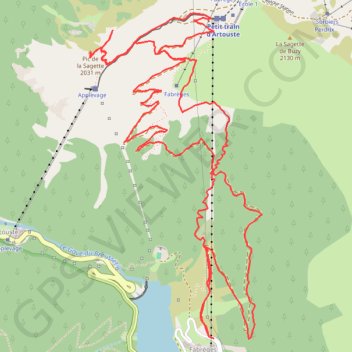 Itinéraire Pic de la Sagette, distance, dénivelé, altitude, carte, profil, trace GPS