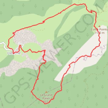 Itinéraire Circuit du Grand Palier, distance, dénivelé, altitude, carte, profil, trace GPS
