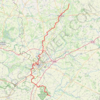 Itinéraire GR36 De Gourgé à Chizé (Deux-Sèvres), distance, dénivelé, altitude, carte, profil, trace GPS
