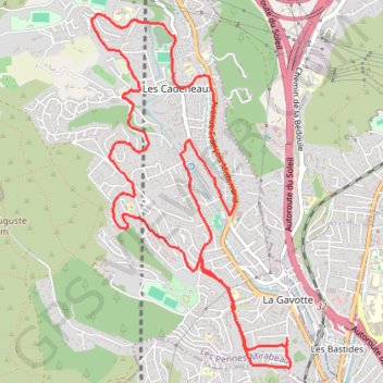 Itinéraire La gavotte, distance, dénivelé, altitude, carte, profil, trace GPS