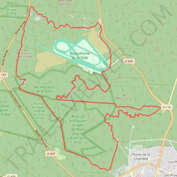 Itinéraire Fontainebleau Cabaret Masson, distance, dénivelé, altitude, carte, profil, trace GPS