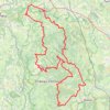 Itinéraire Morvan du nord au sud (2/3), distance, dénivelé, altitude, carte, profil, trace GPS