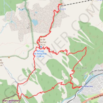 Itinéraire Le Brévent, distance, dénivelé, altitude, carte, profil, trace GPS