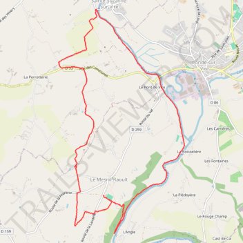 Itinéraire 2 - Le Mesnil Raoult 12km, distance, dénivelé, altitude, carte, profil, trace GPS