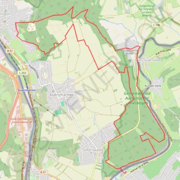 Itinéraire Entre Blies et Sarre, distance, dénivelé, altitude, carte, profil, trace GPS