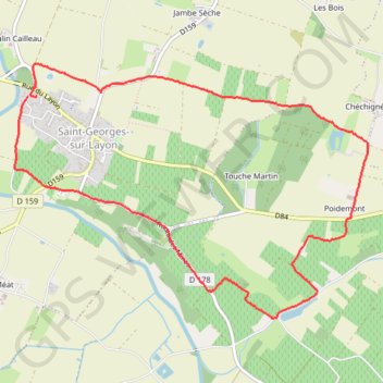 Itinéraire Rando Saint Georges, distance, dénivelé, altitude, carte, profil, trace GPS