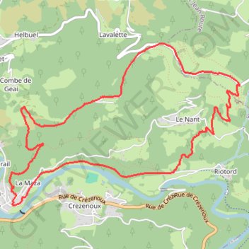 Itinéraire Les ruines du Château de Rochebonne, distance, dénivelé, altitude, carte, profil, trace GPS