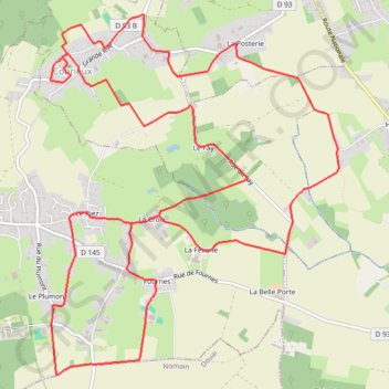 Itinéraire Circuit de la Commanderie - Cobrieux, distance, dénivelé, altitude, carte, profil, trace GPS