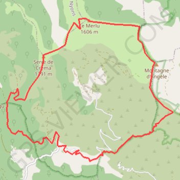Itinéraire Baronnies - Montagne d'Angèle, distance, dénivelé, altitude, carte, profil, trace GPS