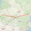 Itinéraire Voie du Piémont, distance, dénivelé, altitude, carte, profil, trace GPS