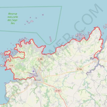 Itinéraire 6-De-Tréguier-à-Lannion, distance, dénivelé, altitude, carte, profil, trace GPS