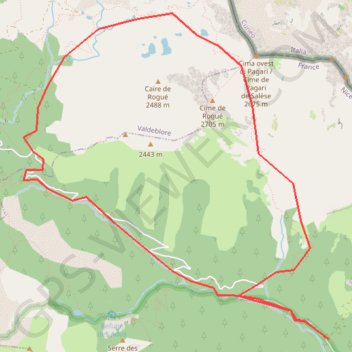 Itinéraire Col de Rogué Tour, distance, dénivelé, altitude, carte, profil, trace GPS