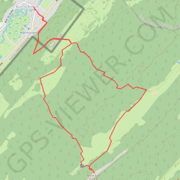 Itinéraire Bois Amont Mont Sala, distance, dénivelé, altitude, carte, profil, trace GPS