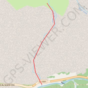Itinéraire La Grave - Malaval versant S, distance, dénivelé, altitude, carte, profil, trace GPS