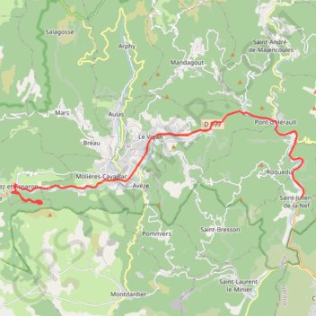 Itinéraire Bez-et-Esparon Marche 13 janv. 2021 à 09:49, distance, dénivelé, altitude, carte, profil, trace GPS