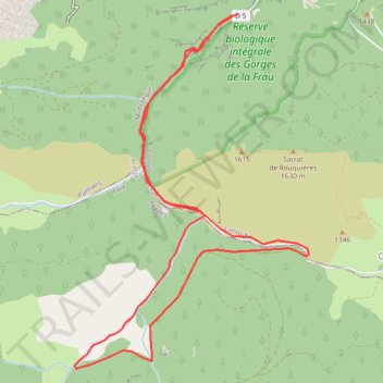 Itinéraire 11-421, distance, dénivelé, altitude, carte, profil, trace GPS