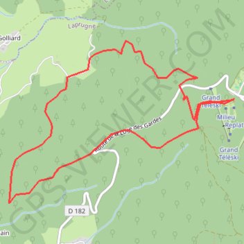 Itinéraire Boucle terrenoire, distance, dénivelé, altitude, carte, profil, trace GPS