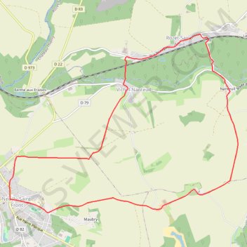 Itinéraire Le saut du cerf, distance, dénivelé, altitude, carte, profil, trace GPS