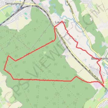 Itinéraire Circuit de la Chapelle Saint-Marc - Beaumontel, distance, dénivelé, altitude, carte, profil, trace GPS