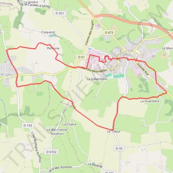 Itinéraire Parcours 9.5Km, distance, dénivelé, altitude, carte, profil, trace GPS