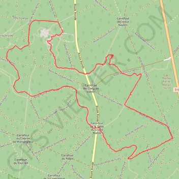 Itinéraire Autour du rocher Canon, distance, dénivelé, altitude, carte, profil, trace GPS