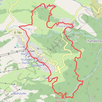 Itinéraire Boucle du Tour des hameaux, distance, dénivelé, altitude, carte, profil, trace GPS