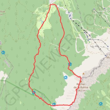 Itinéraire Rochers de la Balme depuis Corrençon-en-Vercors, distance, dénivelé, altitude, carte, profil, trace GPS