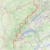 Itinéraire GTJ - La Grande Traversée du Jura, distance, dénivelé, altitude, carte, profil, trace GPS