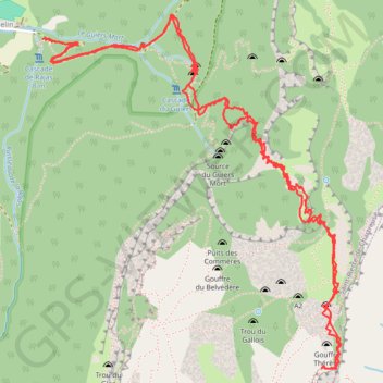 Itinéraire Rochers du Midi en Chartreuse, distance, dénivelé, altitude, carte, profil, trace GPS
