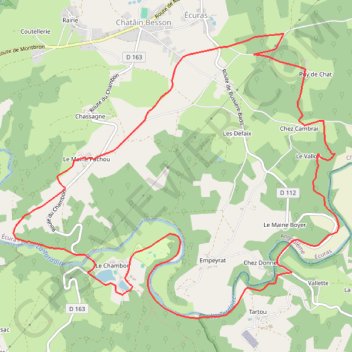 Itinéraire Chambon Station - Circuit n°5 - VTT, distance, dénivelé, altitude, carte, profil, trace GPS