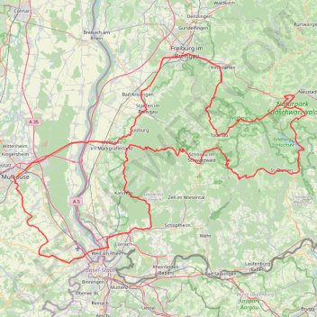 Itinéraire Track escapade-en-haute-foret-noire, distance, dénivelé, altitude, carte, profil, trace GPS