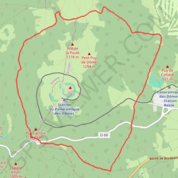 Itinéraire ITI0007, distance, dénivelé, altitude, carte, profil, trace GPS