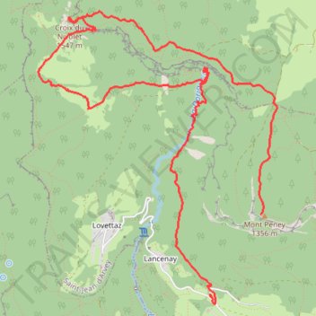 Itinéraire X du Nivolet: 25 MAI 2025 13:07-21482405, distance, dénivelé, altitude, carte, profil, trace GPS