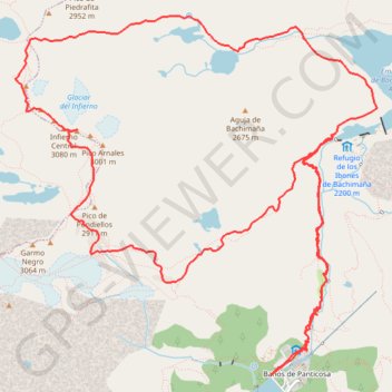 Itinéraire Les pics d'enfer en boucle par les lacs d'Arnales, distance, dénivelé, altitude, carte, profil, trace GPS