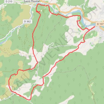 Itinéraire Viviers, distance, dénivelé, altitude, carte, profil, trace GPS