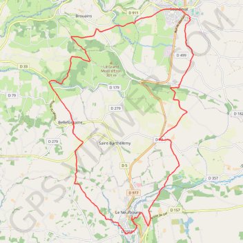 Itinéraire Randonnée autour de Bellefontaine, distance, dénivelé, altitude, carte, profil, trace GPS