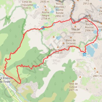 Itinéraire Mont Ténibre, distance, dénivelé, altitude, carte, profil, trace GPS