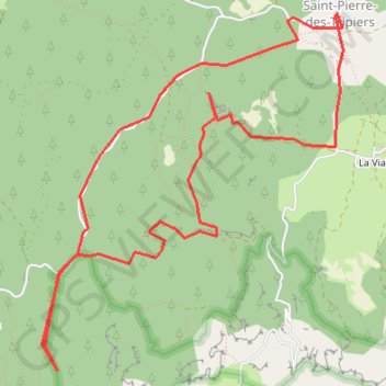 Itinéraire Circuit Arcs de Saint Pierre des Tripiers et des Vautours, distance, dénivelé, altitude, carte, profil, trace GPS