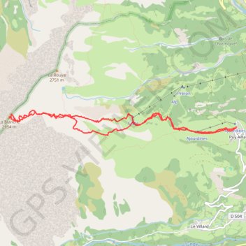 Itinéraire La Blanche, distance, dénivelé, altitude, carte, profil, trace GPS