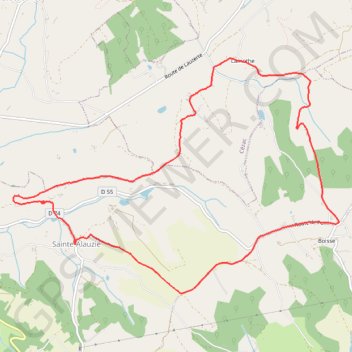 Itinéraire Circuit du moulin de Boisse, distance, dénivelé, altitude, carte, profil, trace GPS