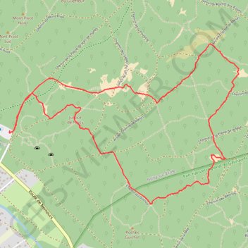Itinéraire Rando douce trois pignons, distance, dénivelé, altitude, carte, profil, trace GPS