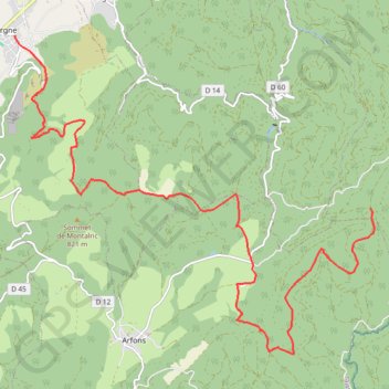 Itinéraire Peyre - Grises - Dourgne, distance, dénivelé, altitude, carte, profil, trace GPS
