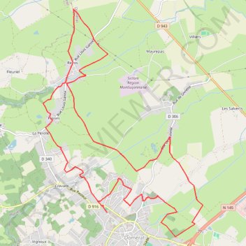Itinéraire D 15 M - 2025-20560042, distance, dénivelé, altitude, carte, profil, trace GPS
